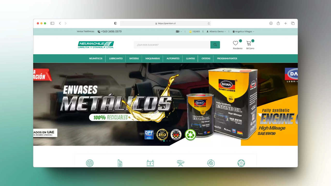 E-commerce para distribuidores de productos automotrices